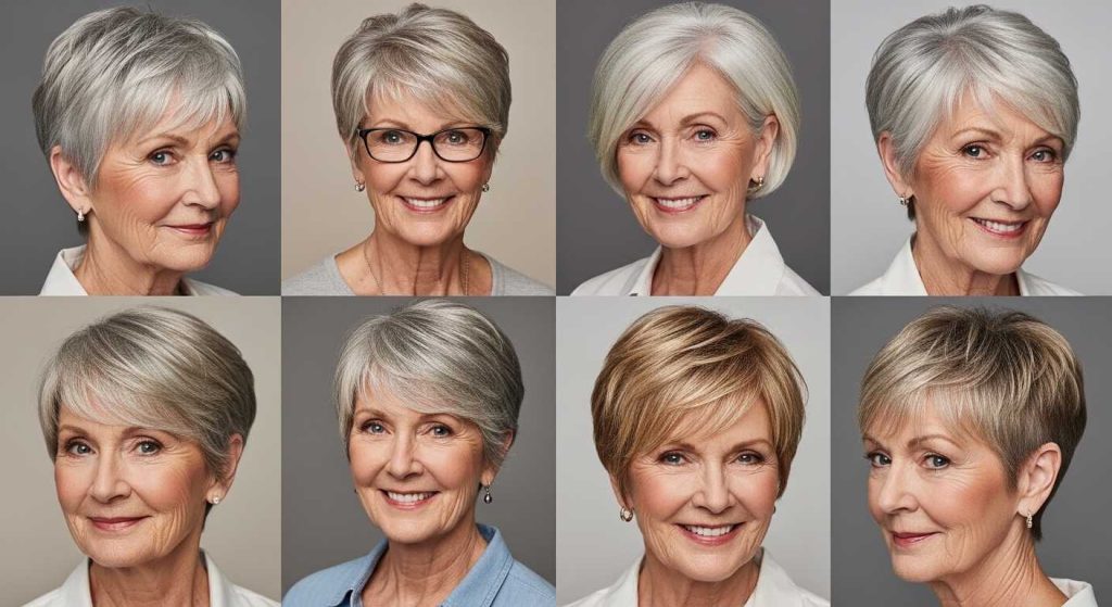 Short Hairstyles for Women Over 60 with Fine Hair